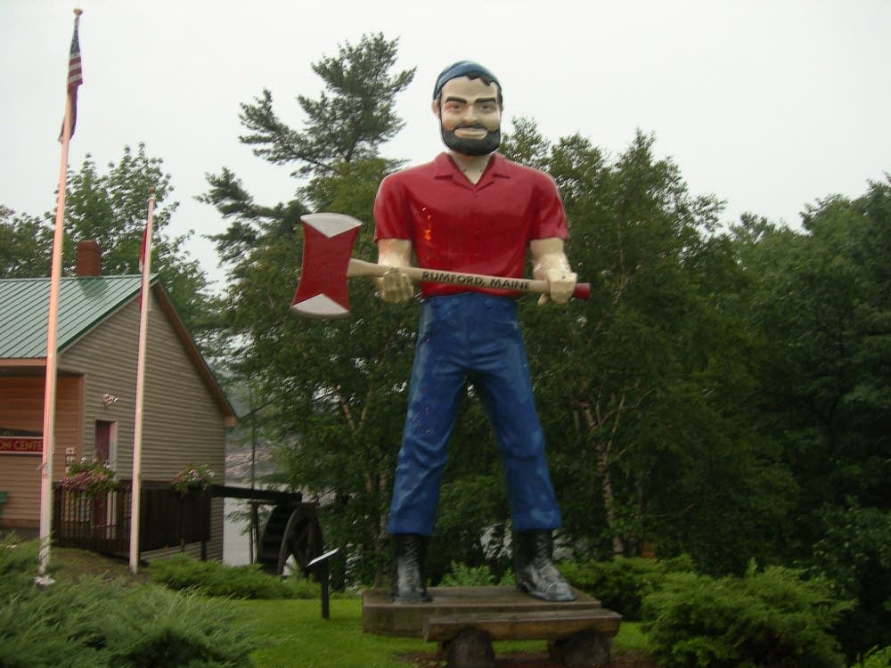 A Paul Bunyan statue in Rumford, Maine