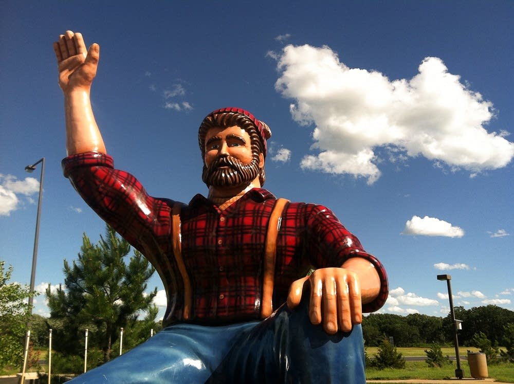 The Paul Bunyan statue at the Brainerd Welcome Center in Minnesota